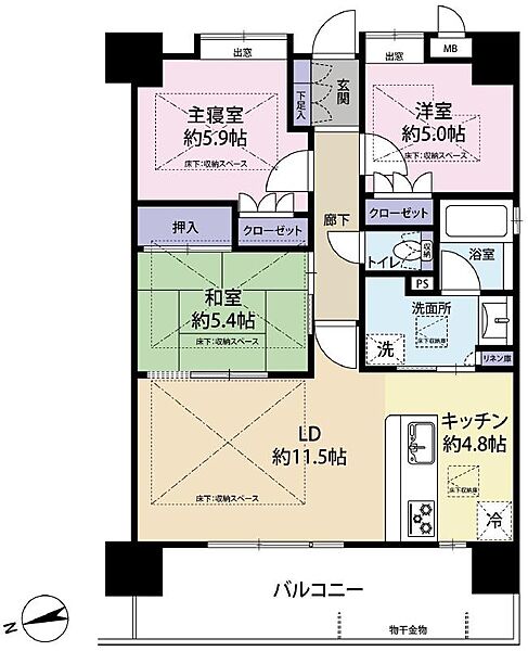 間取りを拡大表示