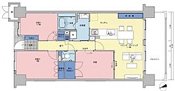 サーパス神宮参道 3LDKの間取図画像