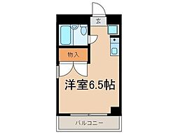 ドエル新小岩 2階ワンルームの間取り