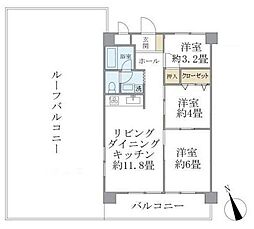 シャルム・K・カーサ 3LDKの間取図画像