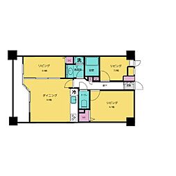 LANAITGARDEN 3DKの間取図画像