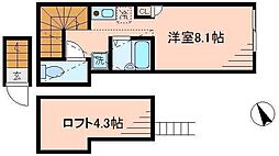 マーキュリー平井 ワンルームの間取図画像