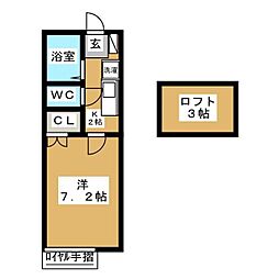 LiveForever-2 1Kの間取図画像