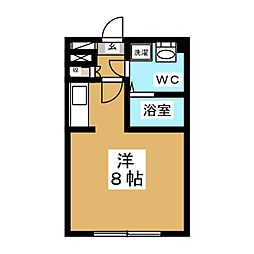星野ビル ワンルームの間取図画像
