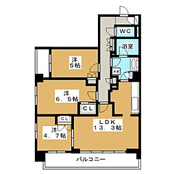 パークハウス新小岩店 3LDKの間取図画像