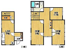 海老沼住宅 1階3LDKの間取り