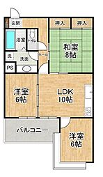 シフォン 3LDKの間取図画像