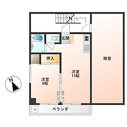 SOLEIL荻窪1 1LDKの間取図画像