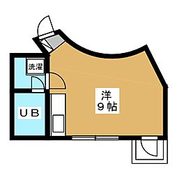 サークルプレイス ワンルームの間取図画像