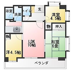 ラ・フォレ21 3LDKの間取図画像