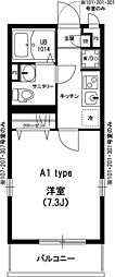 リブリ・エミネンス大久保 1Kの間取図画像