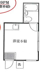 フェニックス ワンルームの間取図画像