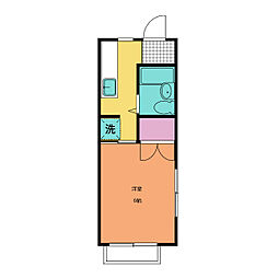 東小岩戸建 1階1Kの間取り