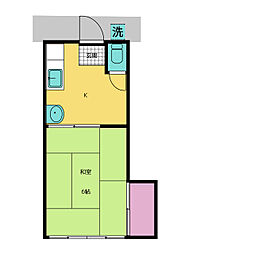 北小岩ハイム 1Kの間取図画像