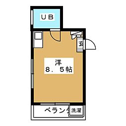 Ｋ＆Ｈ 4階ワンルームの間取り