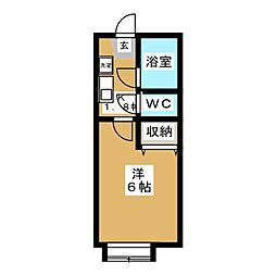 ピア・フェニックス2 1Kの間取図画像
