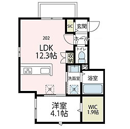 ストリーム鴨居 1LDKの間取図画像