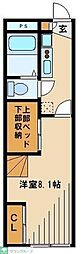 西武池袋線 ひばりヶ丘駅 徒歩19分の賃貸アパート 2階1Kの間取り