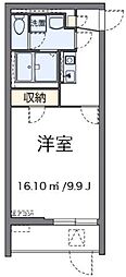 西武新宿線 東伏見駅 徒歩10分の賃貸マンション 1階1Kの間取り