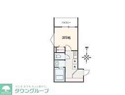 JR武蔵野線 新秋津駅 徒歩8分の賃貸アパート 3階1Kの間取り