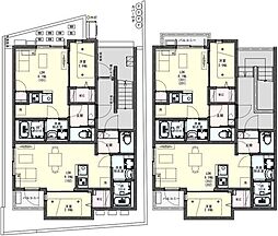 西武池袋線 清瀬駅 徒歩3分の賃貸アパート 3階1LDKの間取り