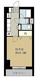 西武池袋線 ひばりヶ丘駅 徒歩2分の賃貸マンション 5階1Kの間取り