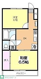 西武池袋線 所沢駅 バス8分 東中学校入口下車 徒歩1分の賃貸アパート 3階2DKの間取り