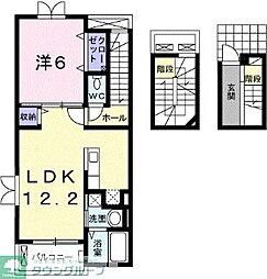グラース 1LDKの間取図画像