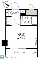 双葉コーポ ワンルームの間取図画像