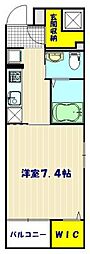 Graceful 1Kの間取図画像
