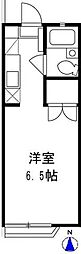 ジュネスK2 1Kの間取図画像