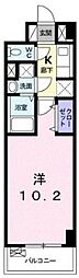 サン・ルーチェ 1Kの間取図画像
