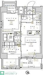 ARKMARK成増 2LDKの間取図画像