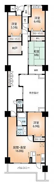 間取りを拡大表示