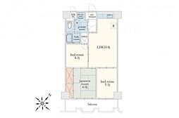 ワコー第二新狭山マンション 3LDKの間取り