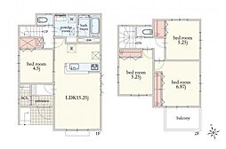 狭山市広瀬東3丁目　中古一戸建て 4LDKの間取り