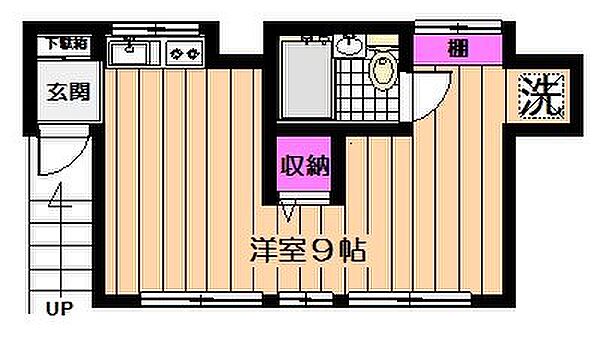 ハウス桜蘭 201｜東京都杉並区和田３丁目(賃貸アパート1R・2階・20.95㎡)の写真 その2