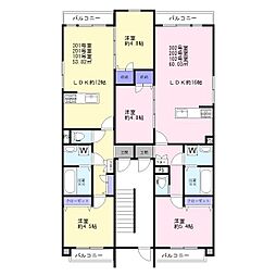 フォレスト荻窪 2LDKの間取図画像