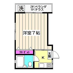 フラット梅丘 2階/203