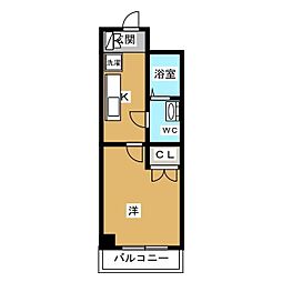 Nステージ西船橋3 1Kの間取図画像