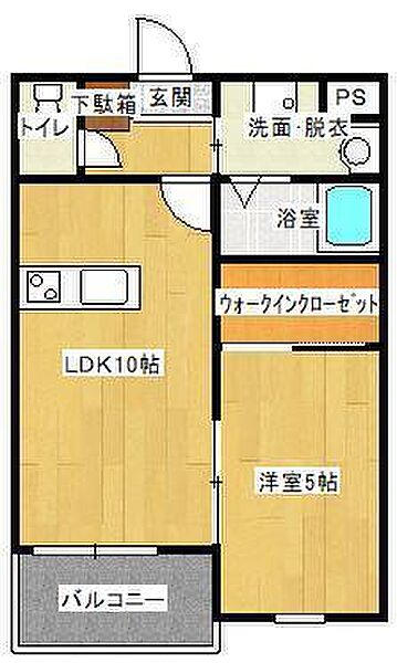 レヴェール稗田 301｜山口県下関市稗田中町(賃貸マンション1LDK・3階・39.96㎡)の写真 その2