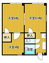 コーポ光ヶ丘 203 ｜ 山口県下関市一の宮町5丁目1番36号（賃貸アパート3K・2階・37.12㎡） その2