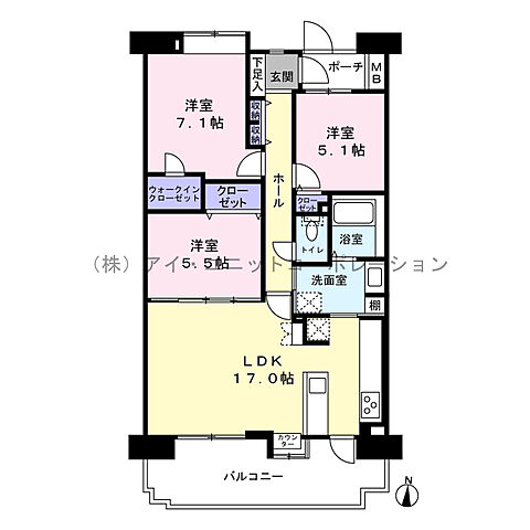 間取り 京成本線 実籾駅 徒歩24分