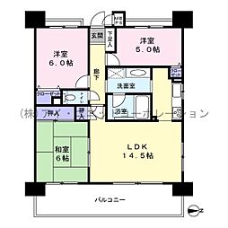 クリオ新小岩壱番館 3LDKの間取り