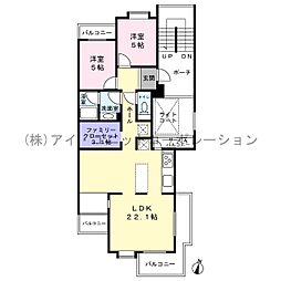 セントラル・コーポ船橋 1号棟 2LDKの間取り