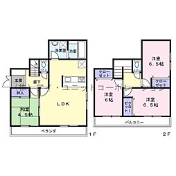 船橋市三山6丁目　中古戸建 4LDKの間取り