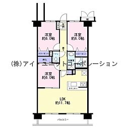 ダイアパレスライブシティ船橋 3LDKの間取図画像