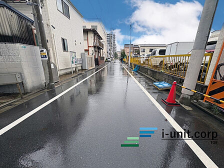 前面道路です。