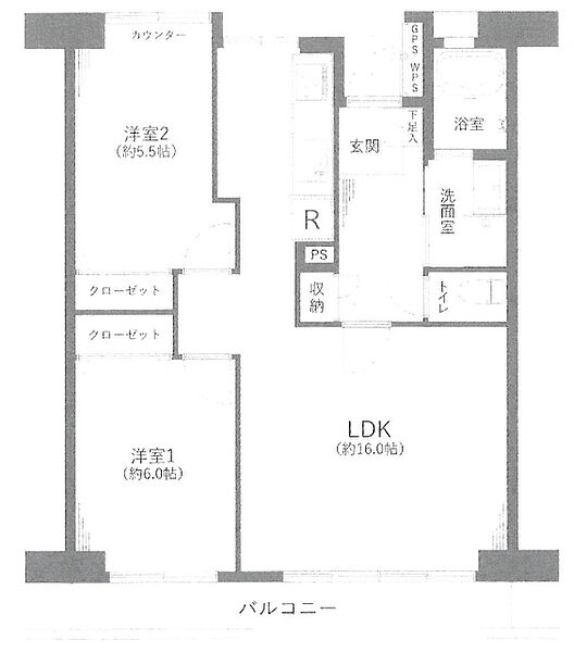 間取りを拡大表示