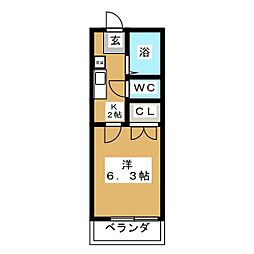 間取図画像 1K